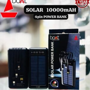 Boat 10000Mh Solar 4 pin Power Bank